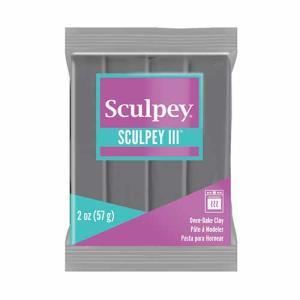 Sculpey III Oven-Bake Clay (2oz bar) - Elephant Gray